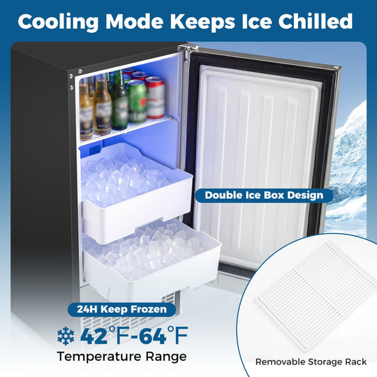 Commercial Under Counter Ice Maker 90 lbs/Day