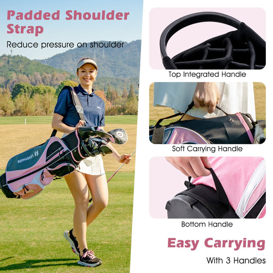 Women's Complete Golf Club Set Right Hand with Rain Hood