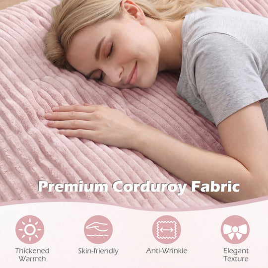 Convertible Bean Bag Floor Sofa with Washable Corduroy Cover