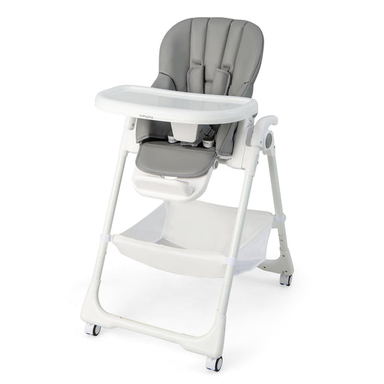 Convertible Infant Dining Chair with 5 Backrest and 3 Footrest Positions