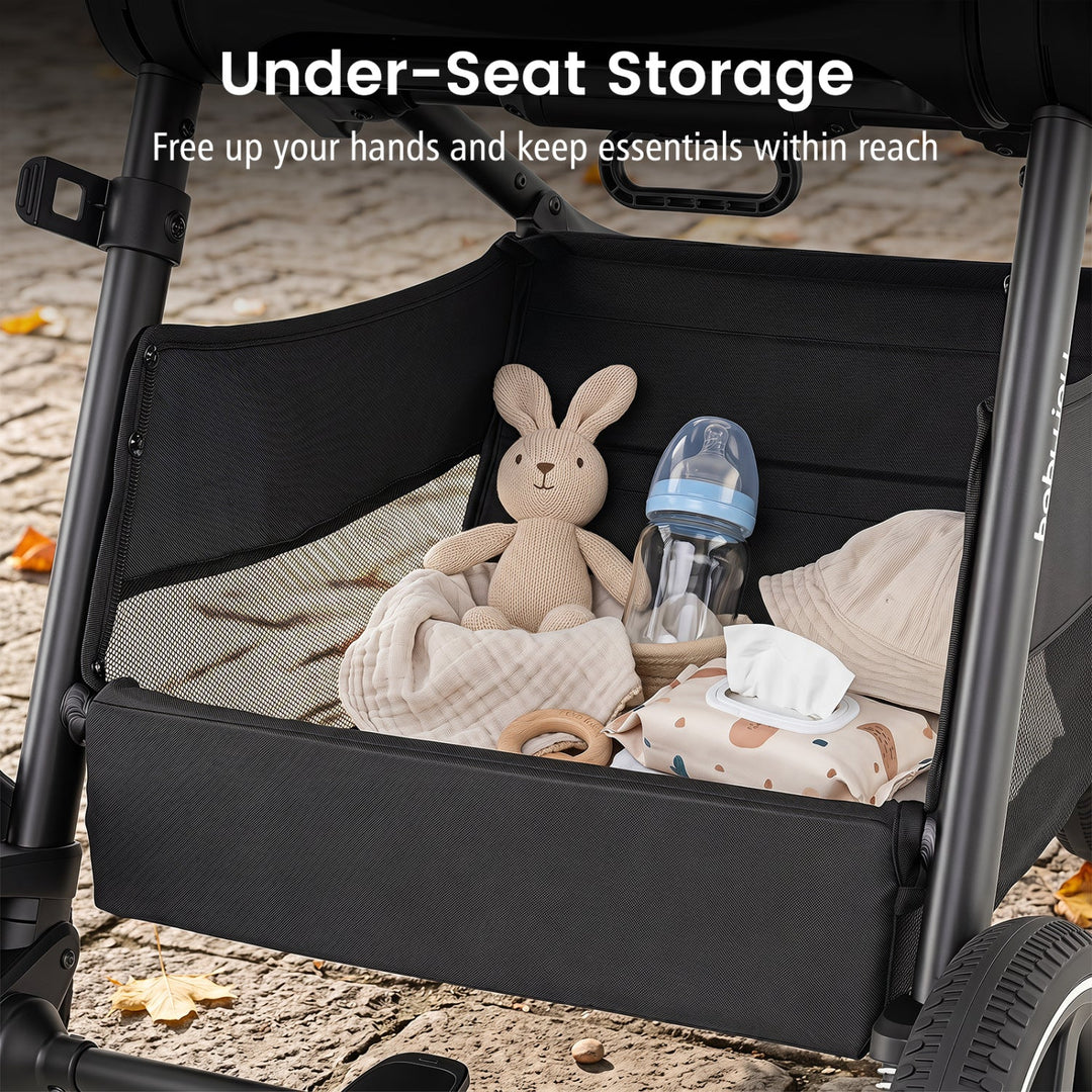 Convertible Baby Stroller with Car Seat Adapters