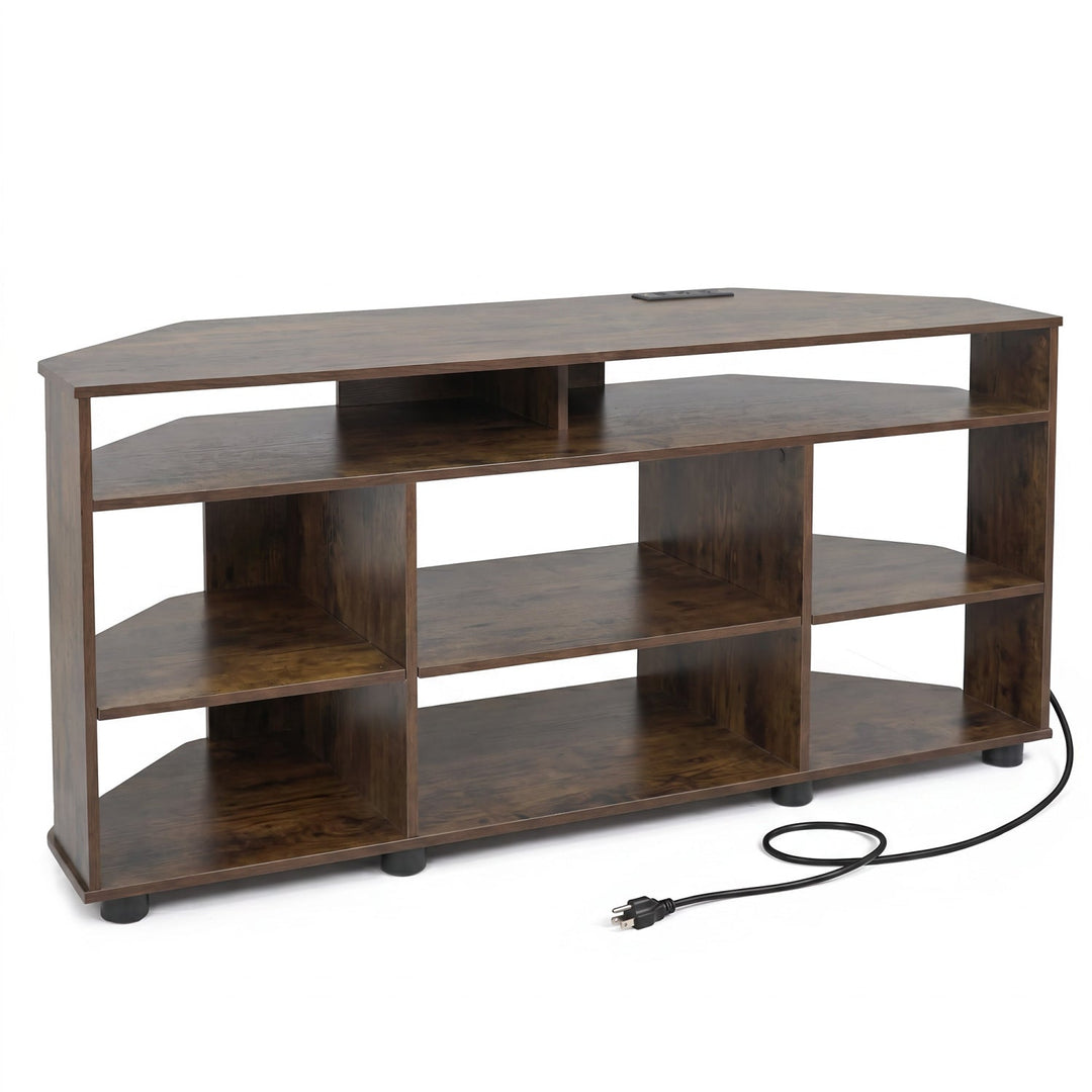 Corner TV Stand for TVs up to 55 Inch with Storage