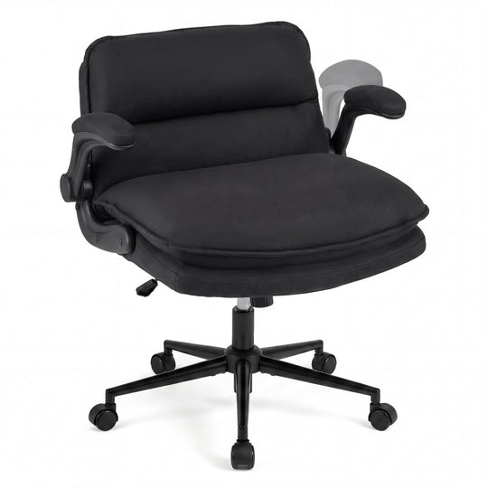 Criss Cross Chair on Wheels with Flip-up Arms Adjustable Height