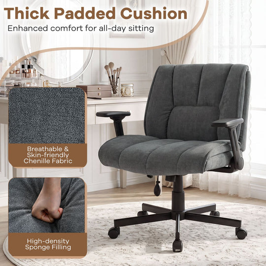 Criss Cross Home Office Chair with Airbag Lumbar Support