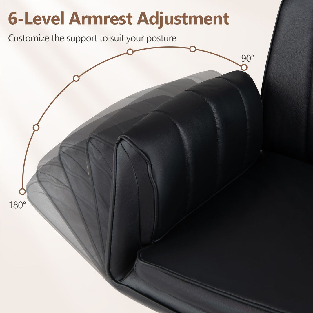 Criss Cross Office Chair with 5-Level Adjustable Arms and Wheels