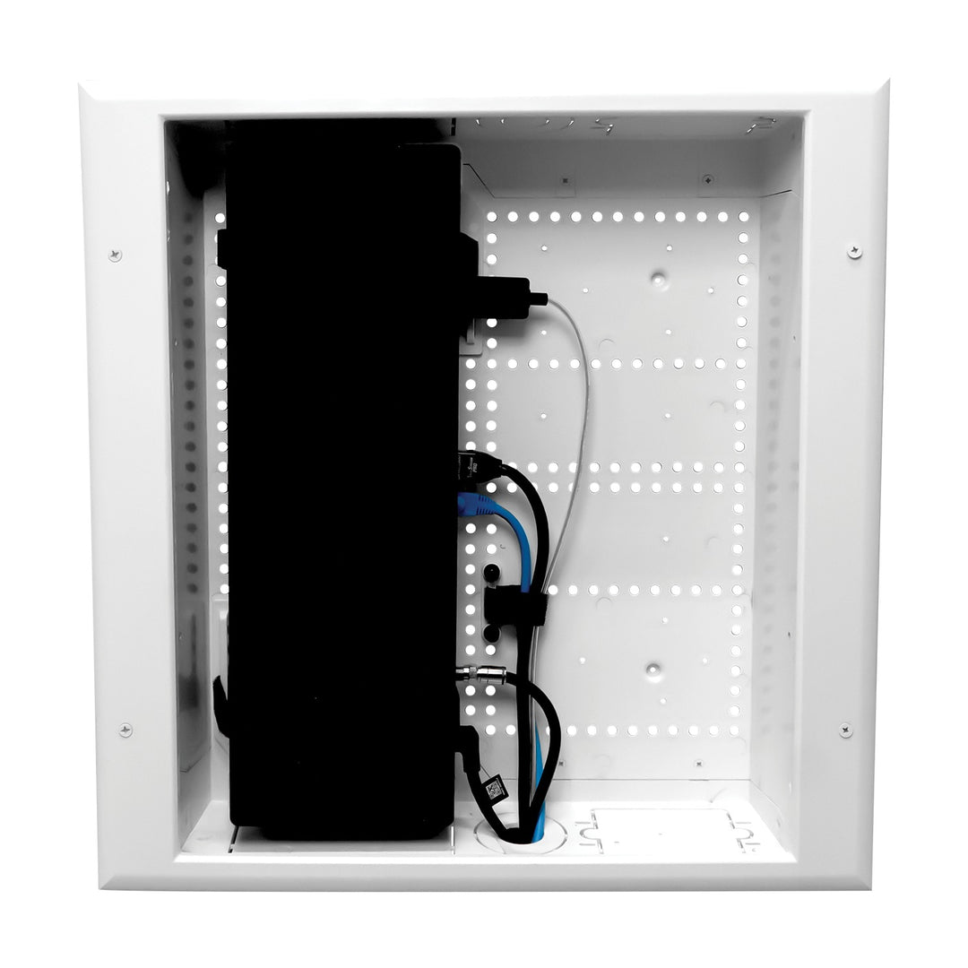 DataComm Recessed TV Media Box with Power Outlet for One Connect Box