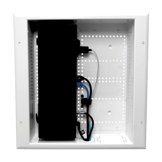 DataComm Recessed TV Media Box with Power Outlet for One Connect Box