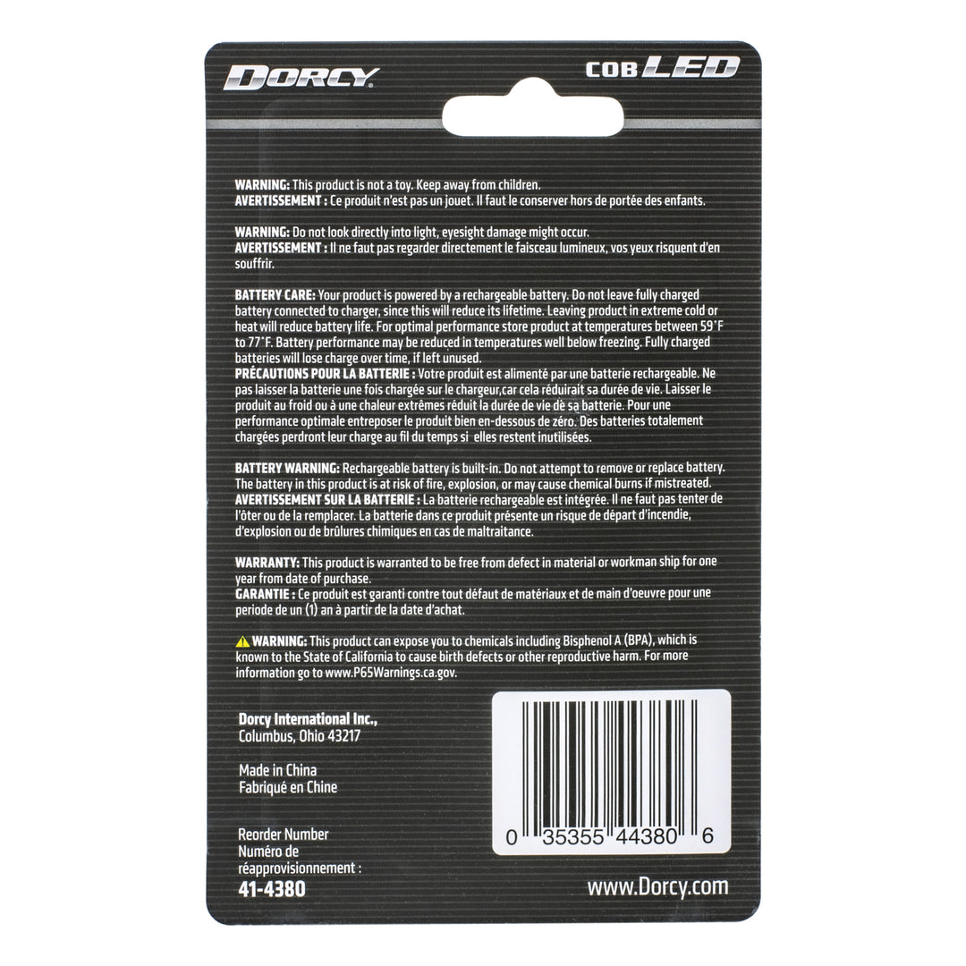 Dorcy Ultra HD 100-Lumen Rechargeable Aluminum LED Flashlight with Zoom & Area Light - view 10