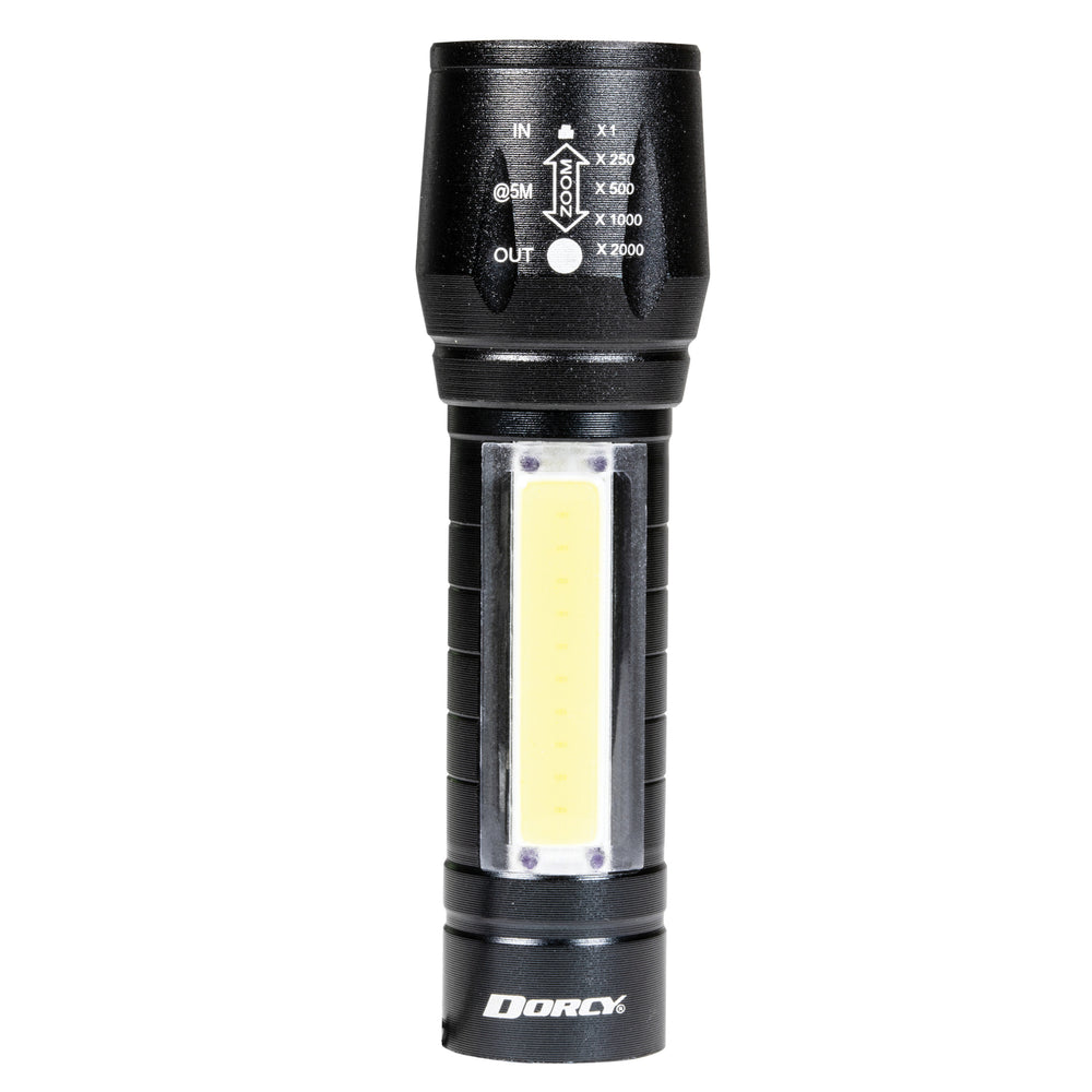 Dorcy Ultra HD 100-Lumen Rechargeable Aluminum LED Flashlight with Zoom & Area Light - view 2