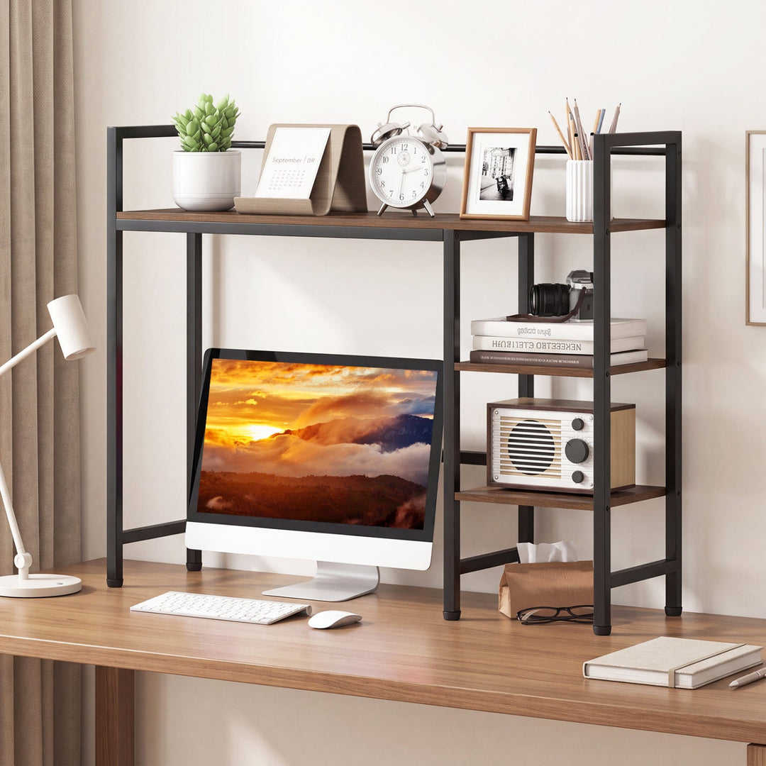 Desktop Bookshelf 38.5" with Storage Display Rack