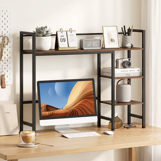Desktop Bookshelf 38.5" with Storage Display Rack