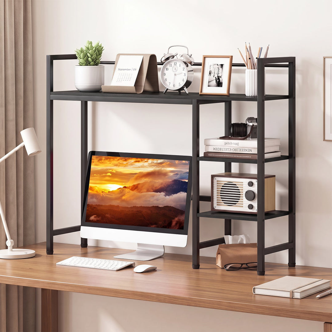 Desktop Bookshelf 38.5" with Storage Display Rack
