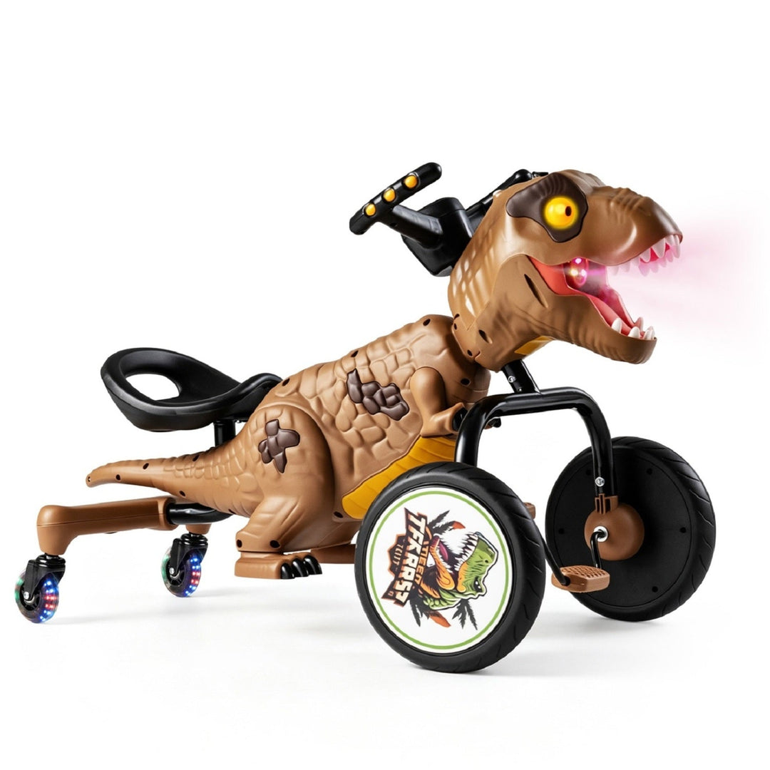 Dinosaur Drift Tricycle with Lights, Sound & Spray