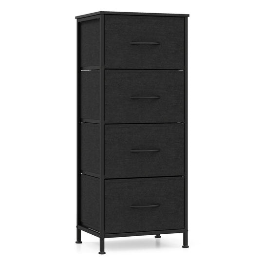 4-Drawer Fabric Dresser with Metal Frame
