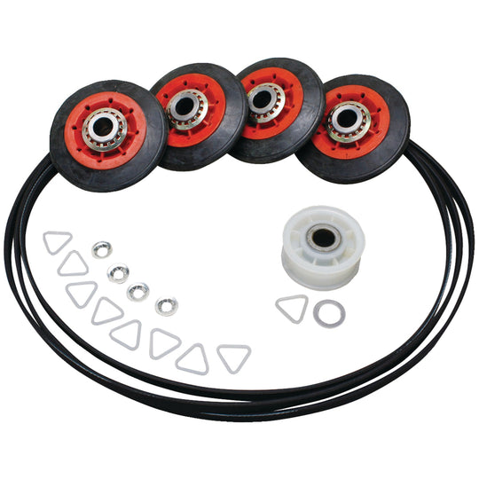 ERP Dryer Drum Roller, Idler Pulley & Belt Repair Kit for Whirlpool 4392067