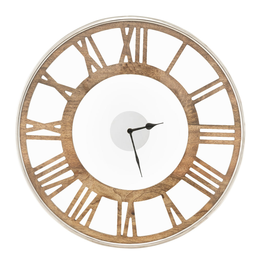16-20 Inch Silent Wall Clock with Roman Numerals