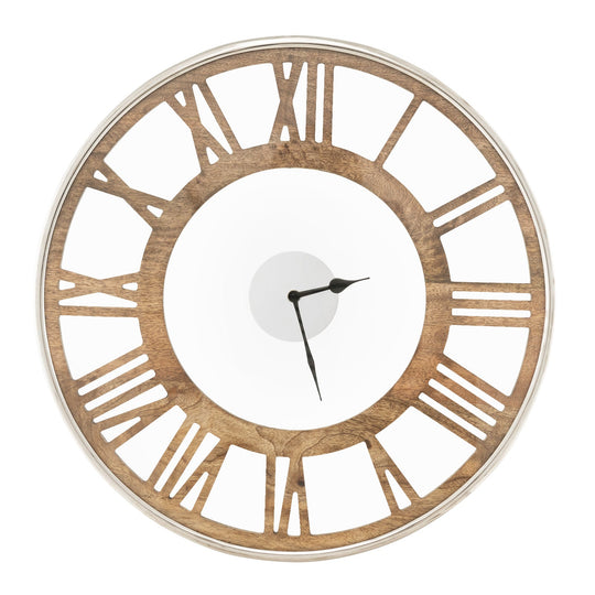 16-20 Inch Silent Wall Clock with Roman Numerals