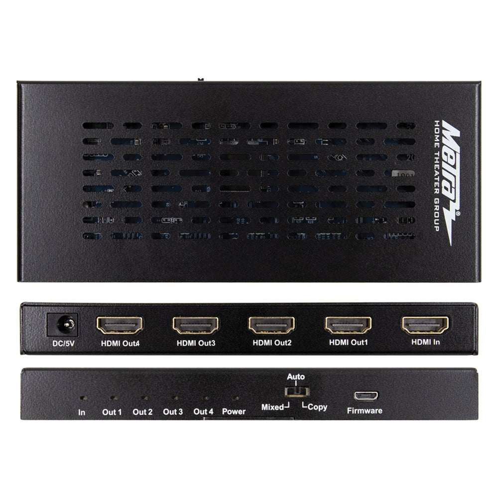 Ethereal 1x4 4K HDMI 2.0 Scaling Splitter with HDR & EDID Management, 18 Gbps - view 2