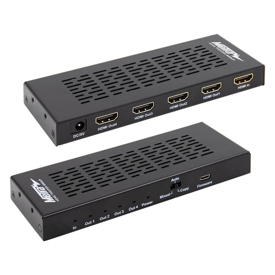 Ethereal 1x4 4K HDMI 2.0 Scaling Splitter with HDR & EDID Management, 18 Gbps - view 3