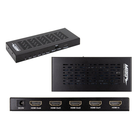 Ethereal 1x4 4K HDMI 2.0 Scaling Splitter with HDR & EDID Management, 18 Gbps - view 5