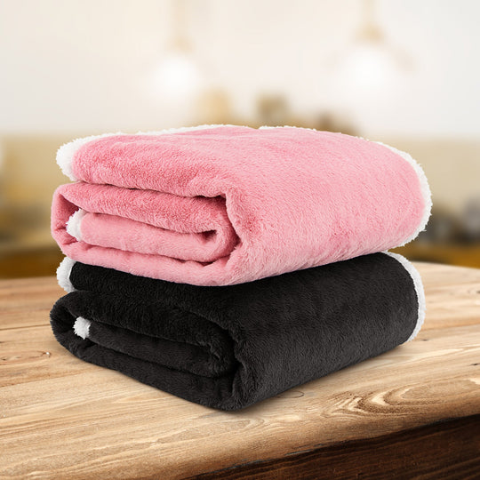 Cozy Night In Bundle: Heated Throw Blanket + Tabletop Fireplace