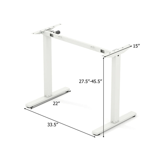 Electric Standing Desk Frame Height Adjustable Computer Desk Base with LED Display