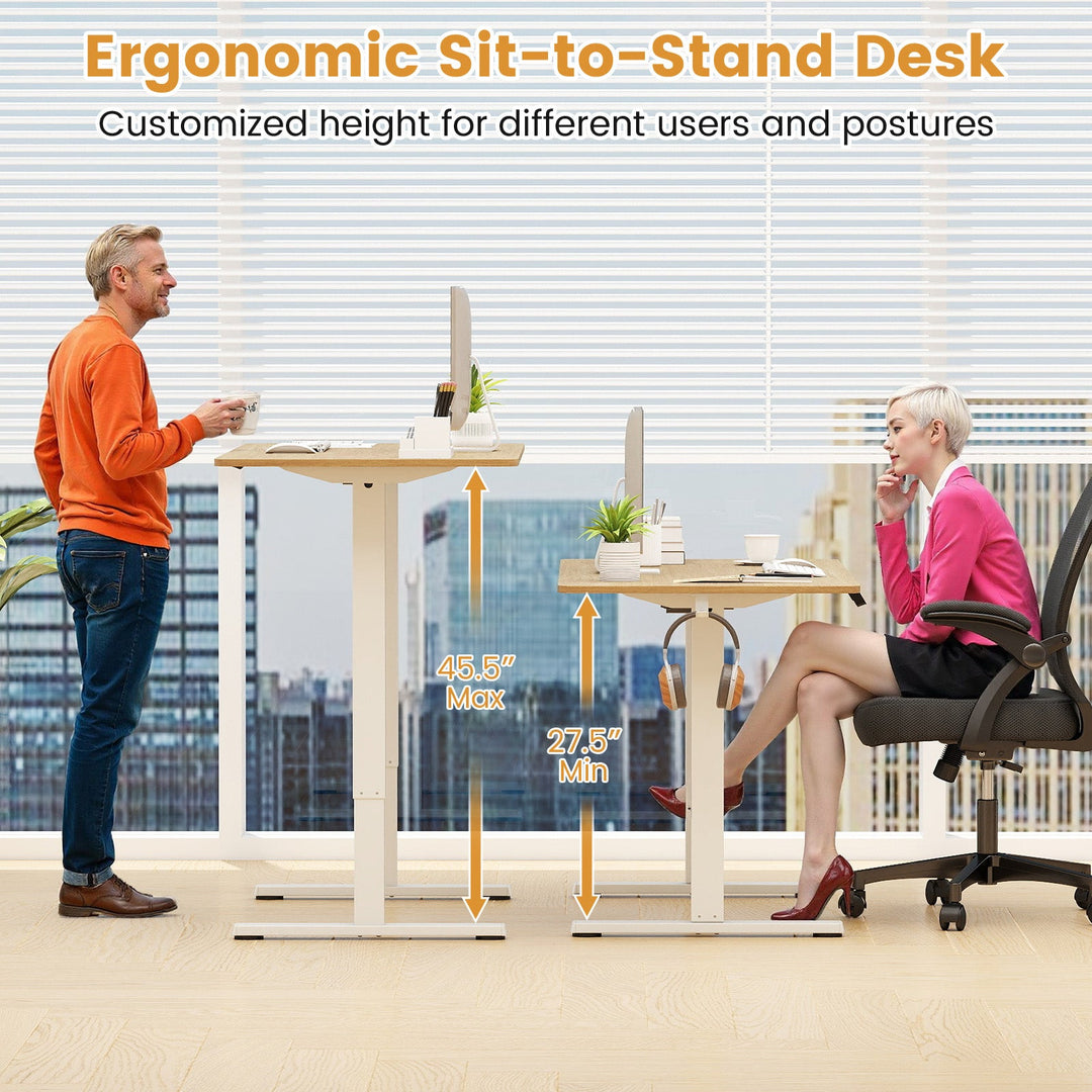 Electric Standing Desk Frame Height Adjustable Computer Desk Base with LED Display