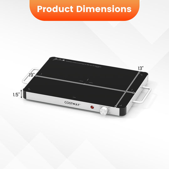 Electric Warming Tray Food Warmer with Adjustable Temperature Control