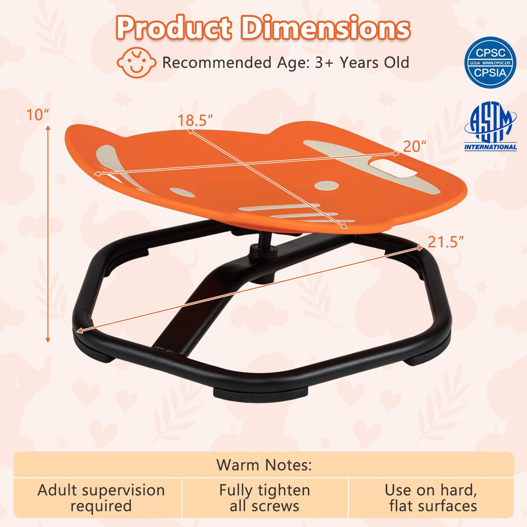 Elephant-Shaped Spinning Chair for Autistic and ADHD Kids