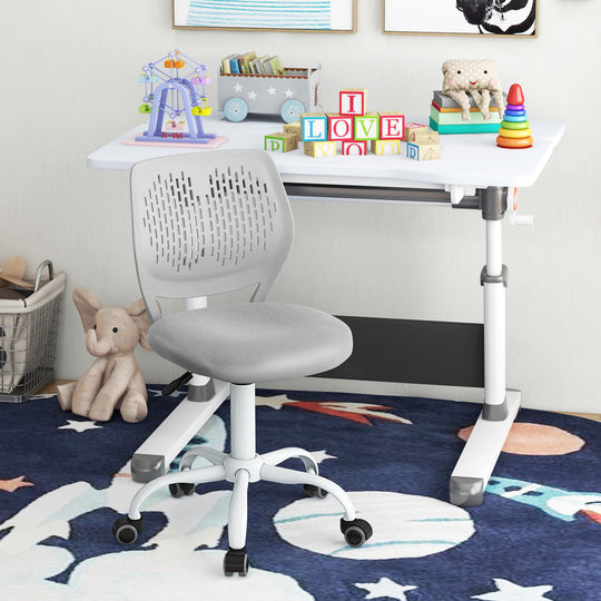 Ergonomic Children Study Chair with Adjustable Height-Gray