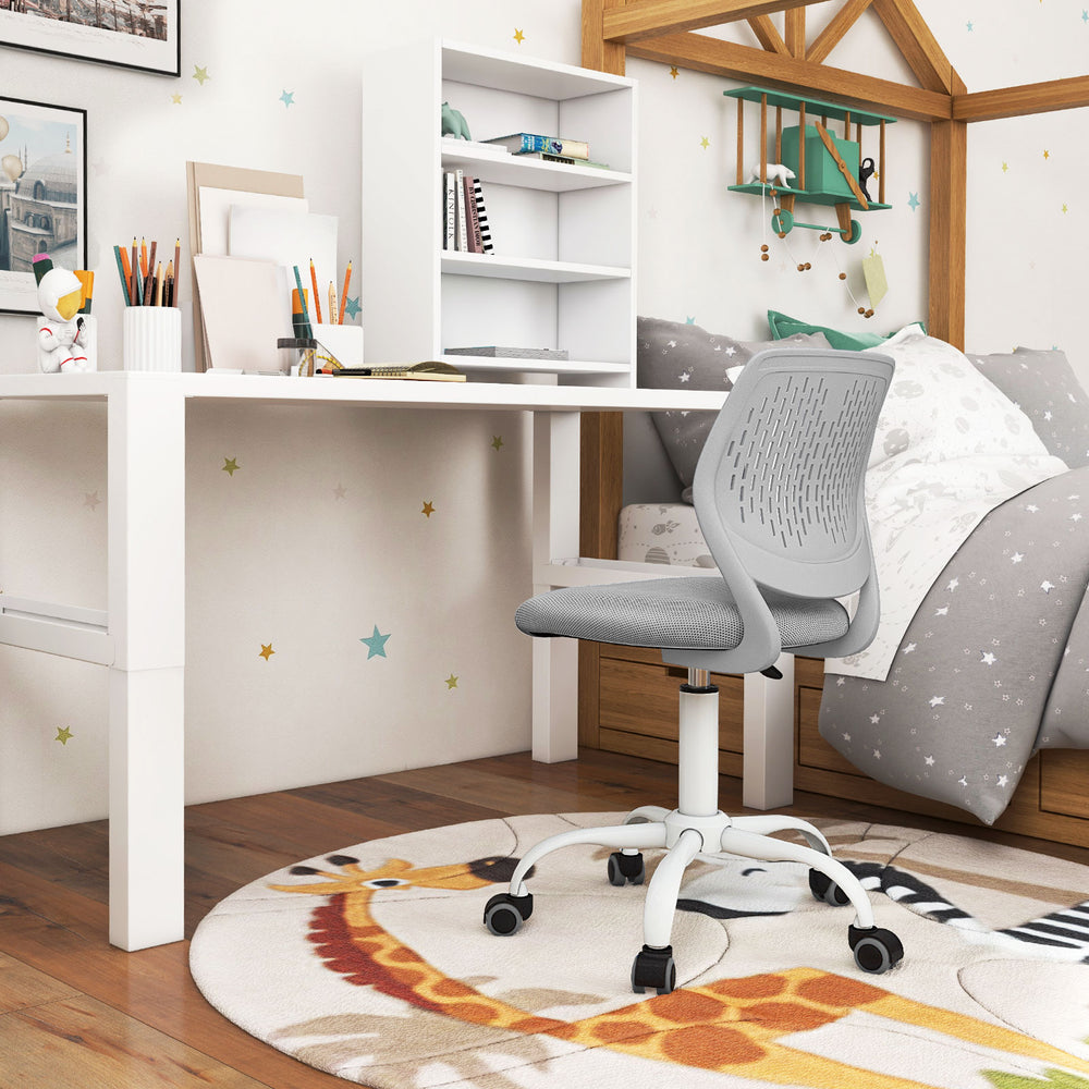 Ergonomic Children Study Chair with Adjustable Height-Gray