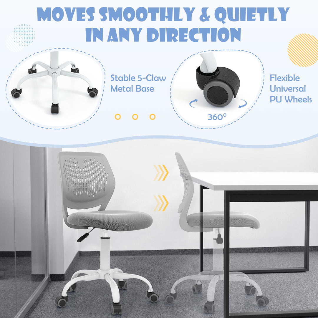 Ergonomic Children Study Chair with Adjustable Height-Gray