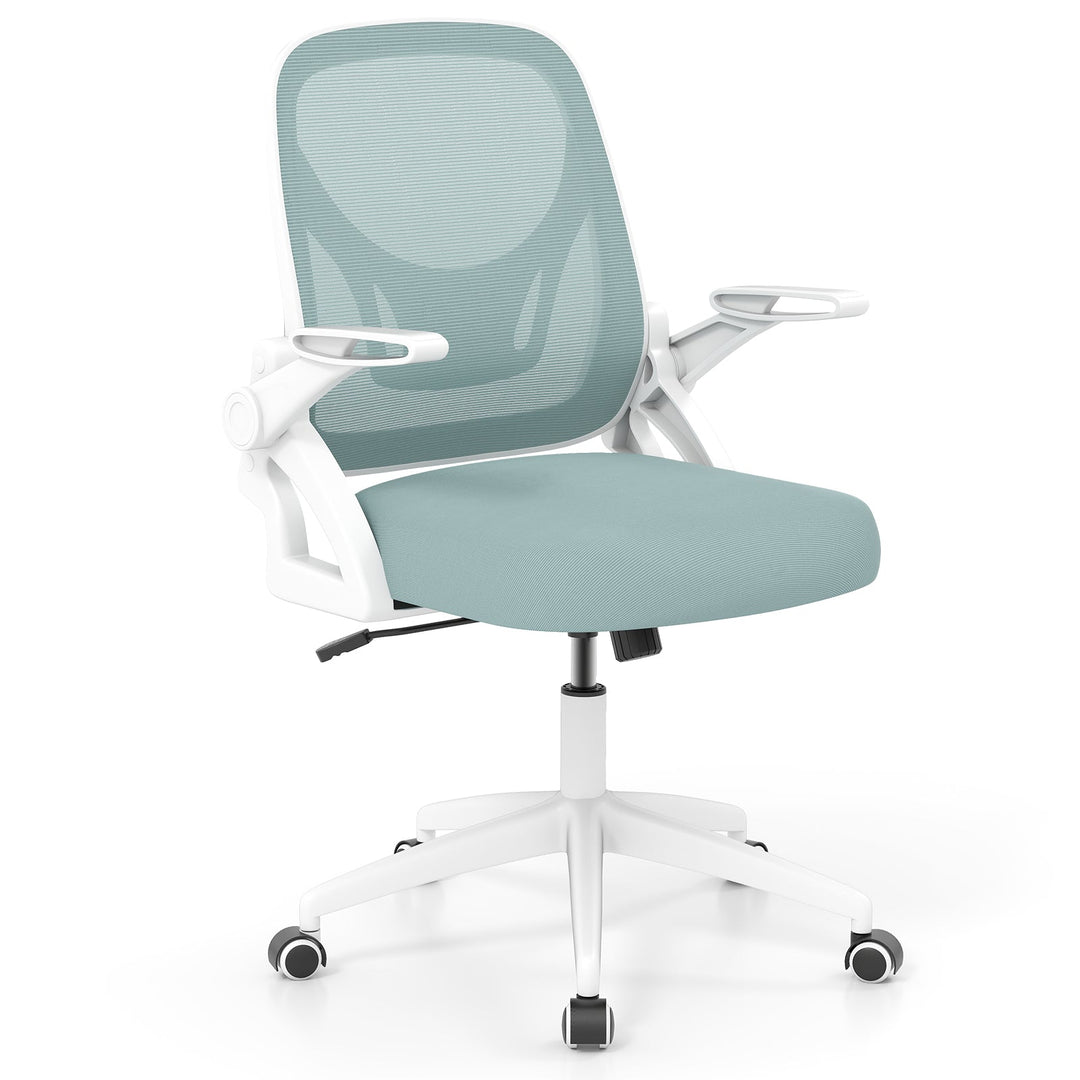 Ergonomic Computer Desk Chair with Lumbar Support and Flip-up Arms