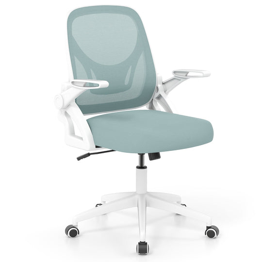 Ergonomic Computer Desk Chair with Lumbar Support and Flip-up Arms
