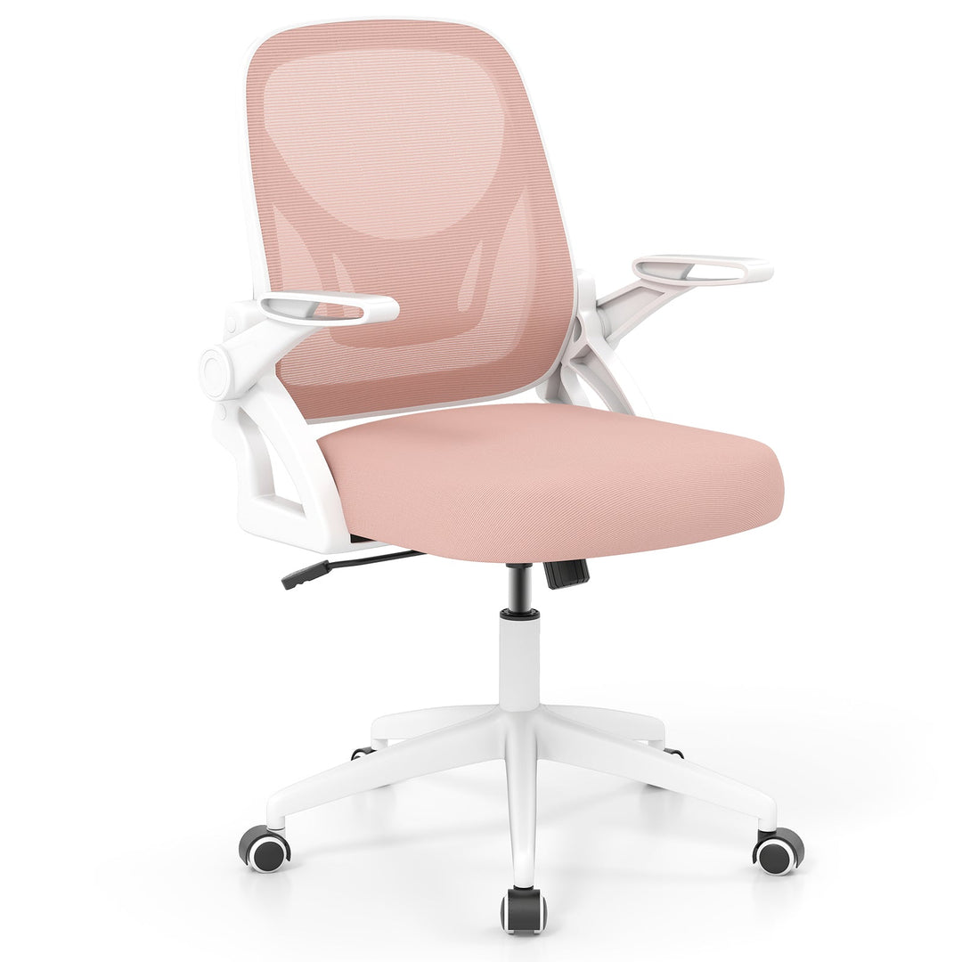 Ergonomic Computer Desk Chair with Lumbar Support and Flip-up Arms