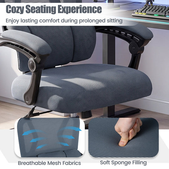 Ergonomic Mesh Office Chair with Lumbar Support & Headrest