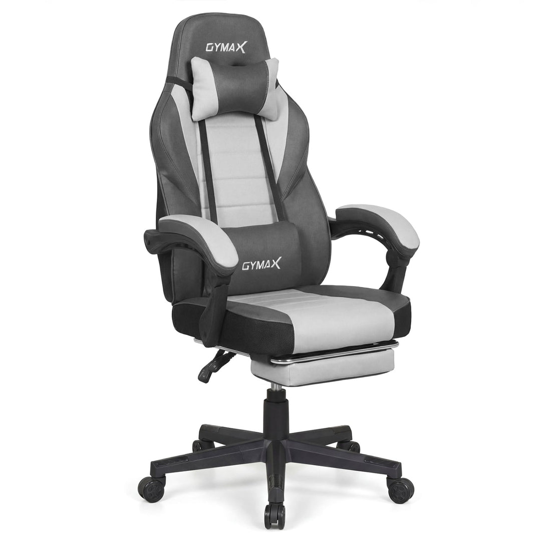 Ergonomic Video Game Chair with Headrest and Reclining Backrest