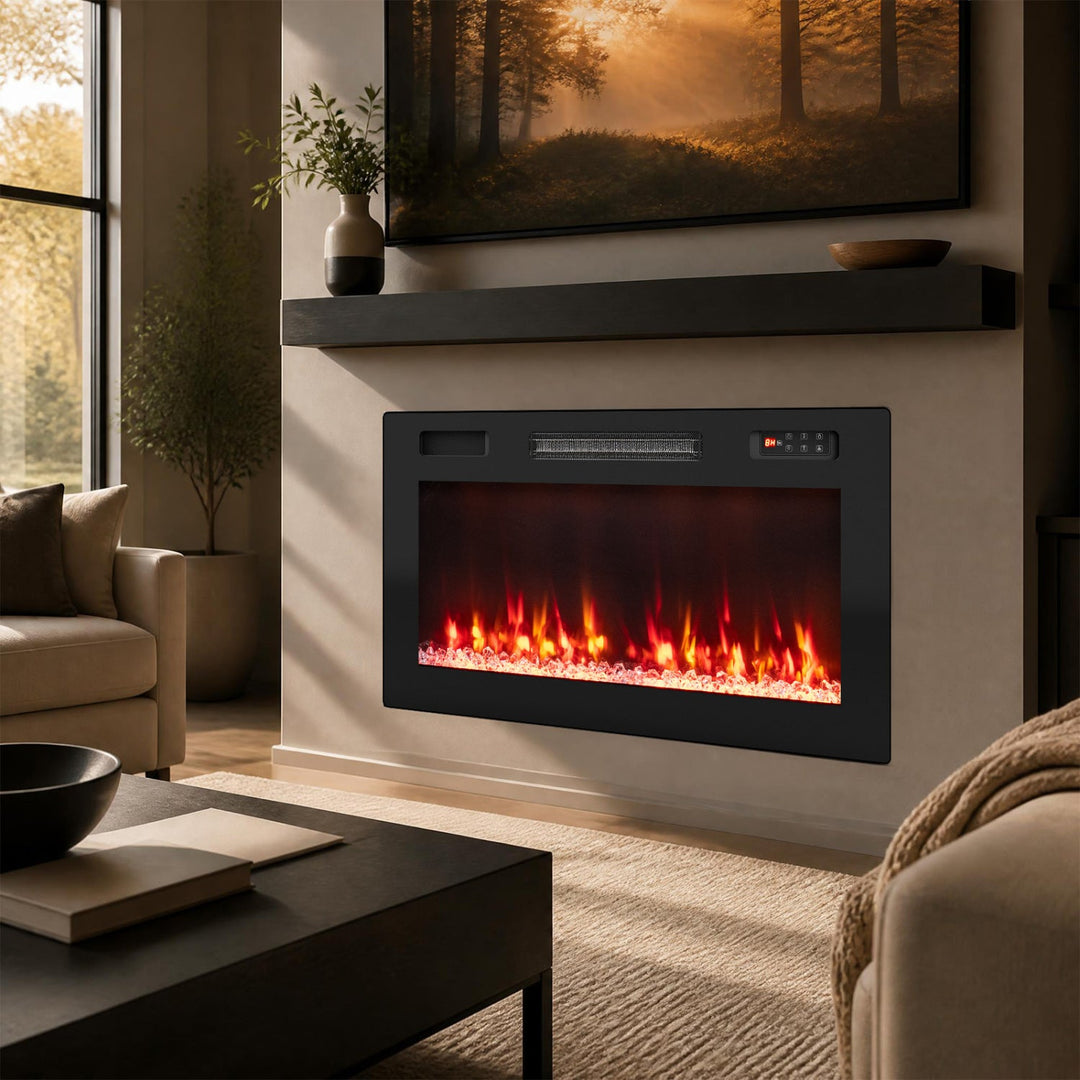 50-Inch Smart WiFi Electric Fireplace with Remote Control
