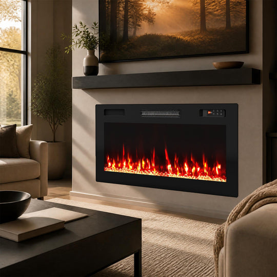 50-Inch Smart WiFi Electric Fireplace with Remote Control