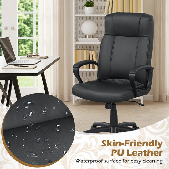 Ergonomic Office Chair with Rocking Function - Faux Leather