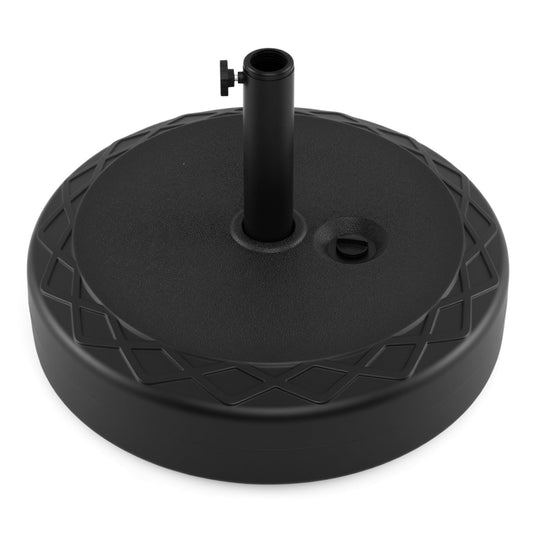 Fillable Umbrella Base 90 LBS Heavy Duty Sand Filled Round Market Umbrella Stand-Black