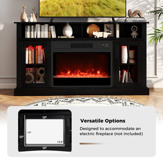 TV Stand with LED Lights and Remote Control