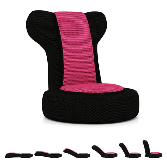 Floor Comfy Gaming Leisure Chair with Adjustable Headrest and Backrest