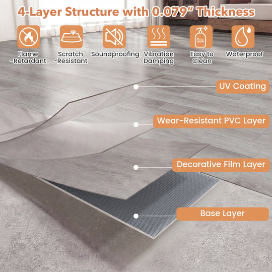 Floor Tile Vinyl Flooring Waterproof Vinyl Plank Flooring