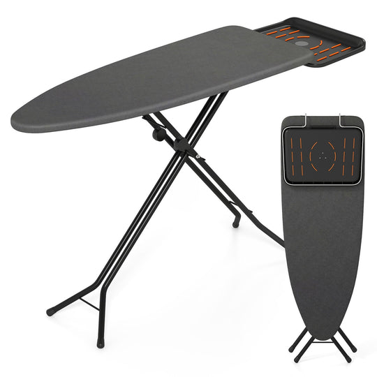 Full Size Foldable Ironing Board with Collapsible Iron Rest