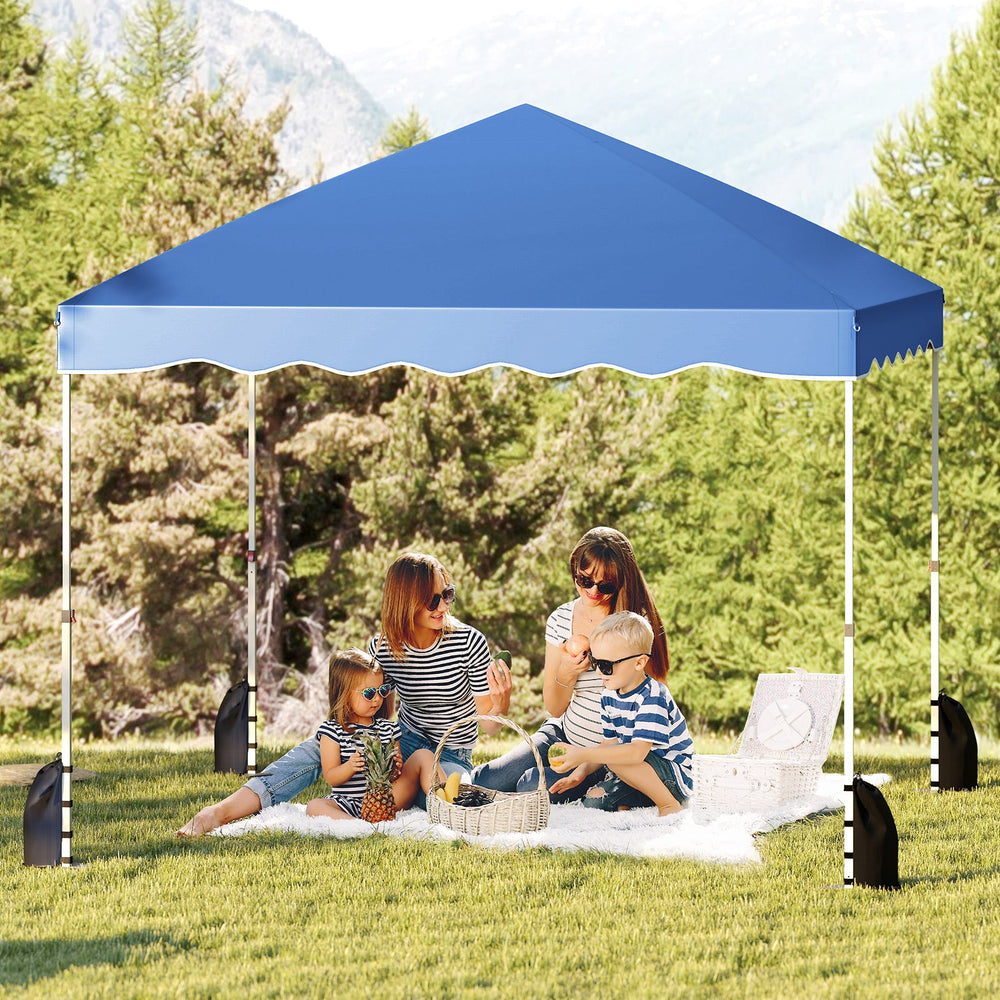 Foldable 10 X 10 Feet Pop up Canopy Tent with Wheeled Bag