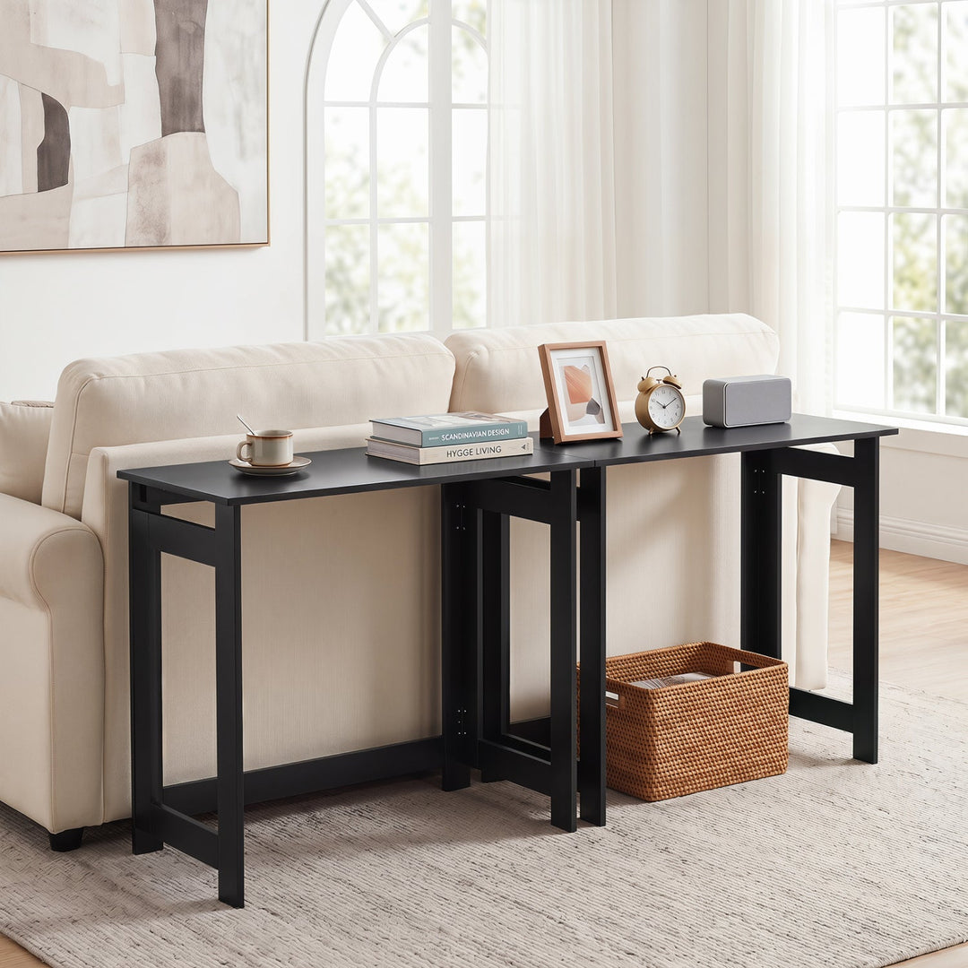 Folding Console Table with Space-Saving Design