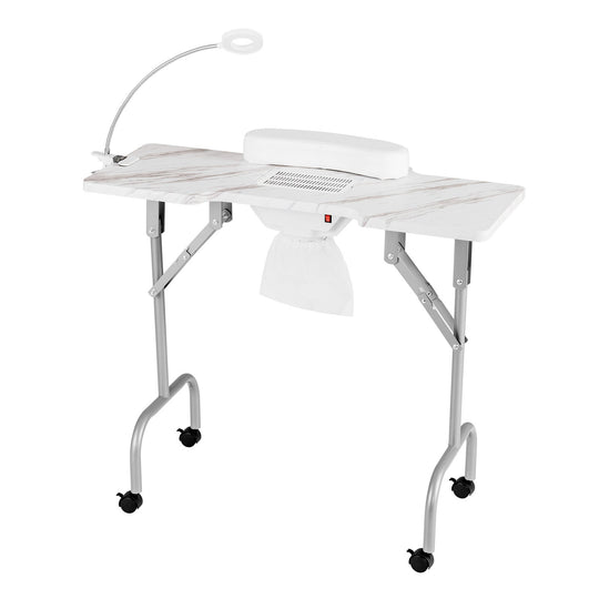 Folding Manicure Nail Table with Electric Dust Collector