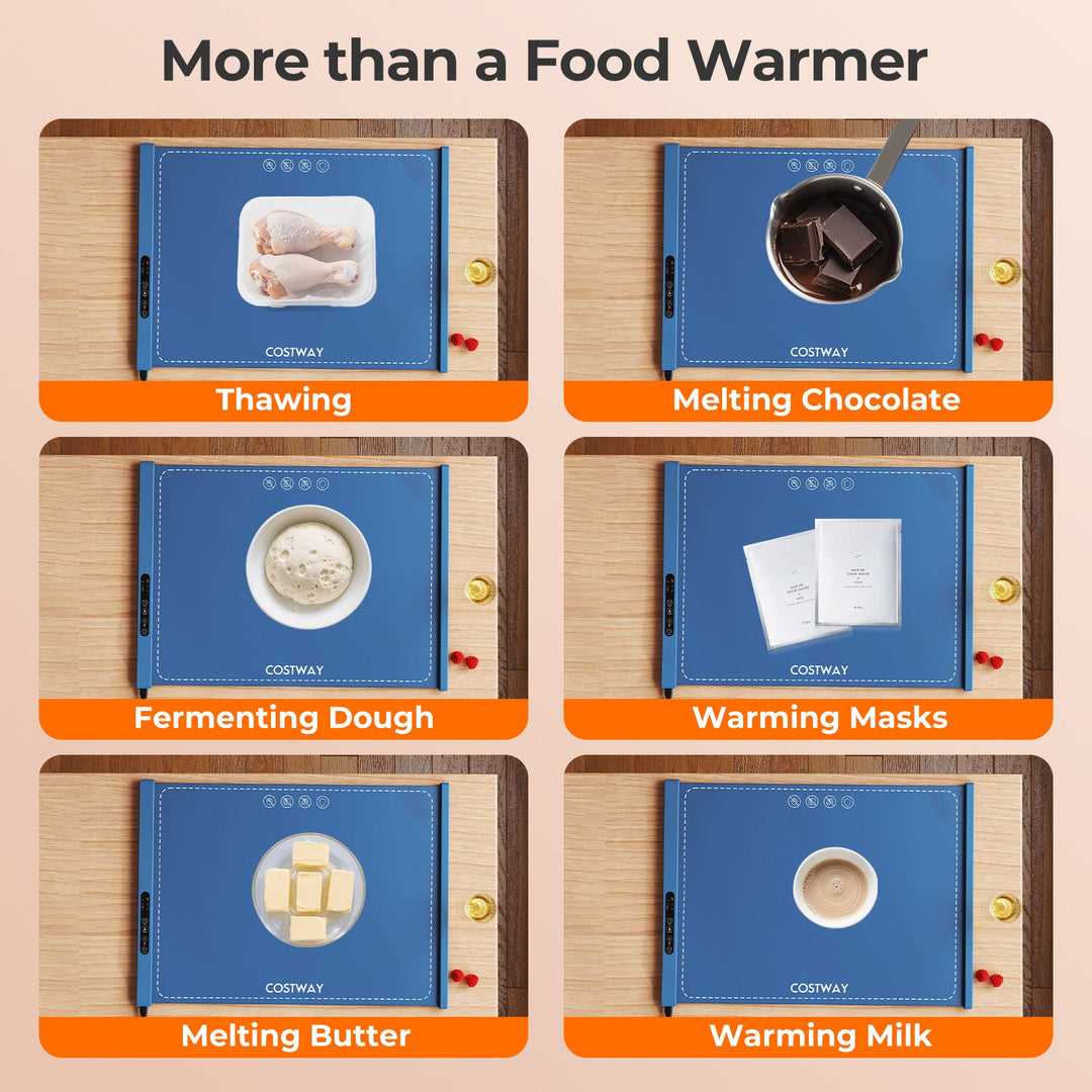 Food Warming Mat Rollable and Portable Electric Warming Tray with Fasting Heating