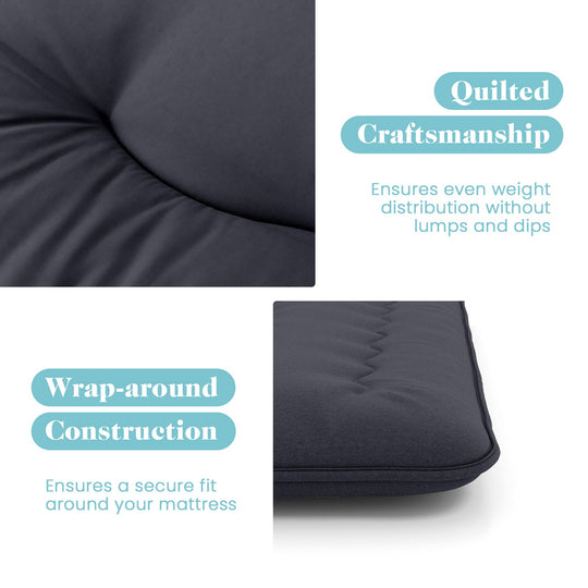 Futon Mattress with Washable Cover and Foldable Mat